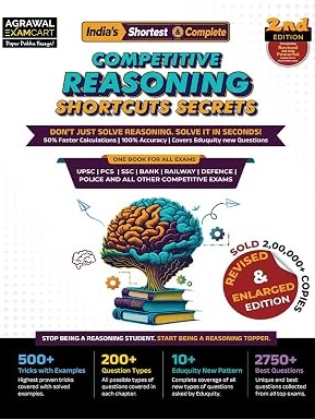 Examcart Competitive Reasoning Shortcut Secrets Textbook for All Government Exams