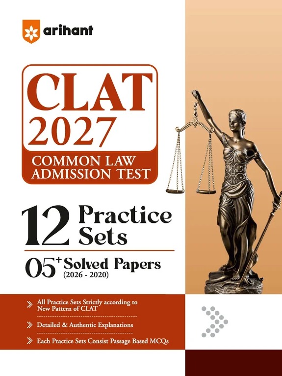 CLAT 2027 | 12 Practice Sets & 5+ Solved Papers 2026-2020 | All Practice Sets as per New Pattern