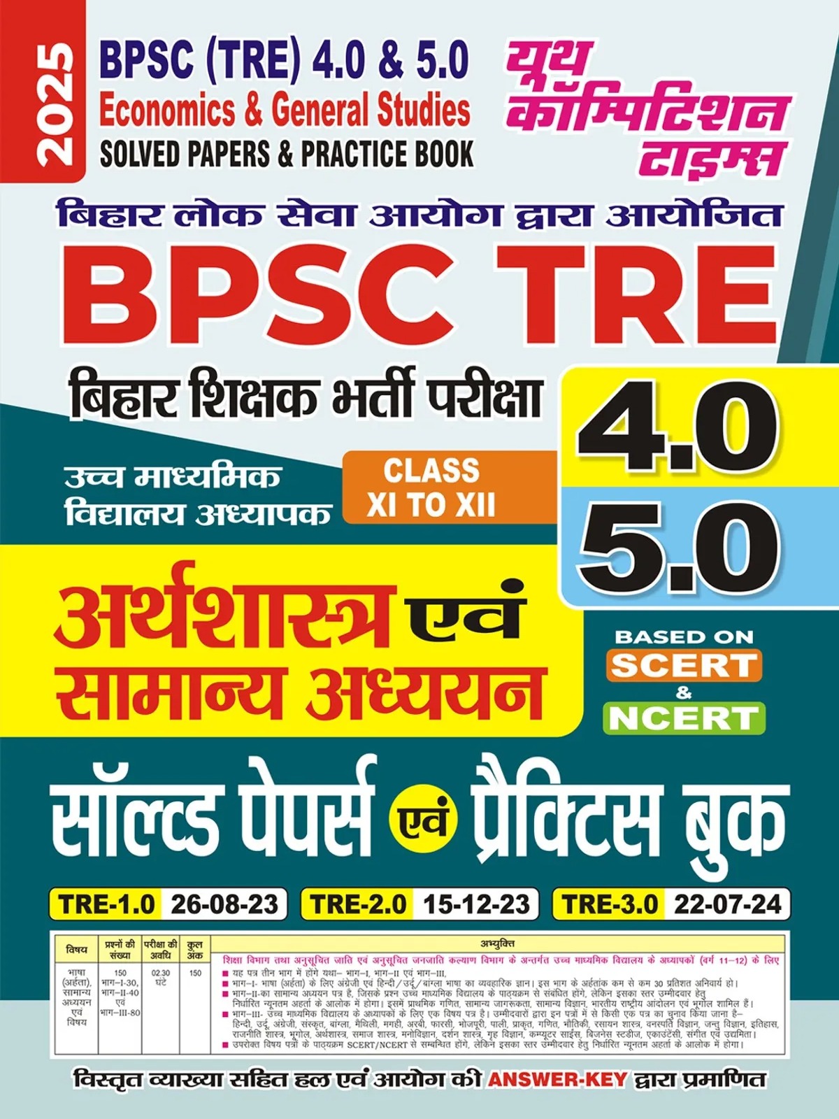 2025-26 BPSC TRE 4.0 & 5.0 Class XI To XII Economics & General Studies Solved Papers & Practice Book 240 495