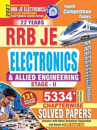 RRB JE Electronics and Allied Engineering Chapterwise Solved Papers English Medium 2026 By Youth Competition Times