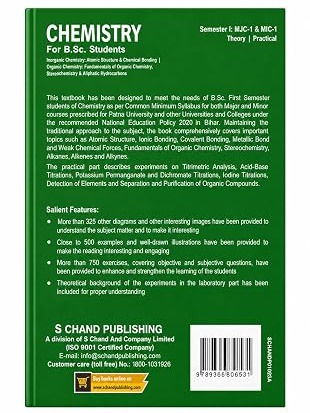 Chemistry for B.Sc. Students Semester I: MJC-1 & MIC-1 By R L Madan