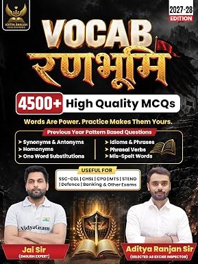 Vocab Ranbhumi | 4500+ High Quality MCQs 2027-28 Edition By Aditya Ranjan Sir, Jai Sir