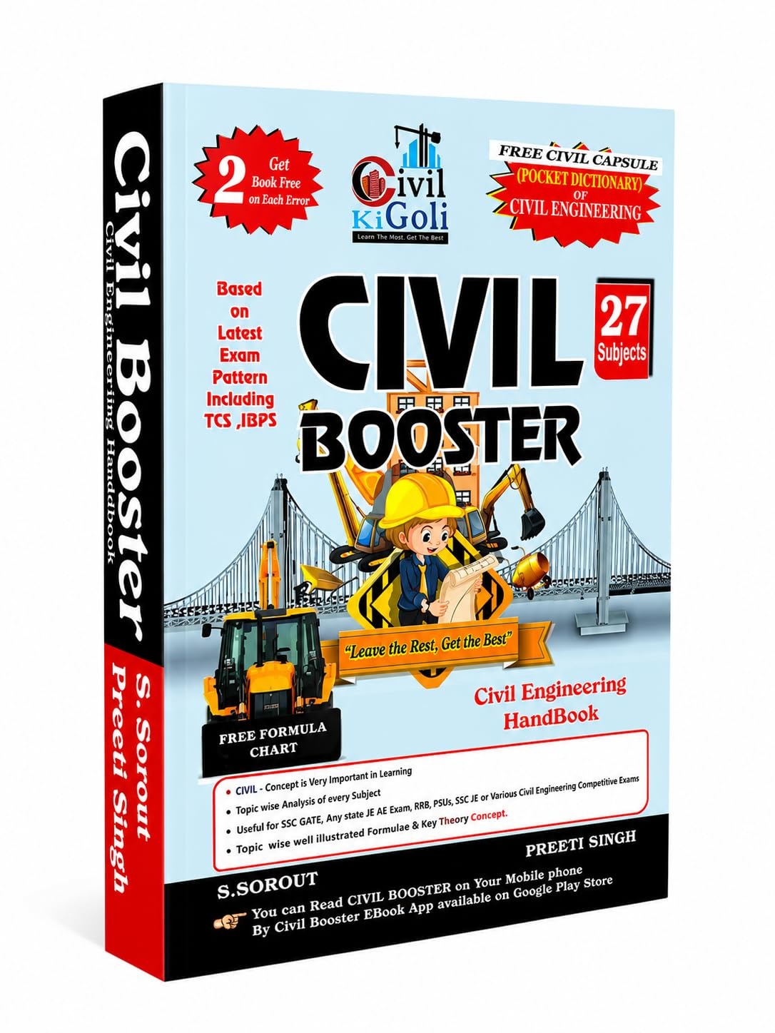 Civil Booster 2026 Edition Civil Engineering Hand Book by S Sorout - 27 Subjects - Includes 1 Chart & Capsule Book by S Sorout, Preeti Singh