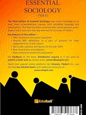 ESSENTIAL SOCIOLOGY VOL-I 3rd ED. BY NITIN SANGWAN by IAS Nitin Sangwan