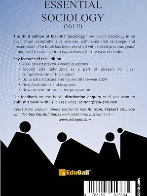 ESSENTIAL SOCIOLOGY VOL-II 3rd ED. BY NITIN SANGWAN by IAS Nitin Sangwan, Seema , Shruti Jakhar