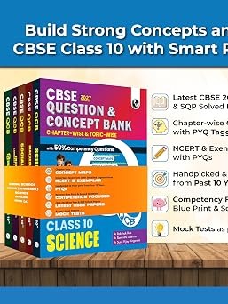 PW CBSE Question & Concept Bank (QCB) Class 10 Maths (Std), Science, Social Science, English, Hindi-A Combo Set of 5 Books