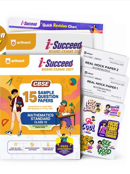 i-Succeed CBSE 15 Sample Question Papers Class 10 Mathematics Standard Exam 2027 By Aditya Shukla & Ambuj