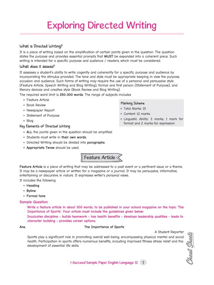 i-Succeed ISC 10 Sample Question Papers Class 12 English Language (Paper 1) Exam 2027 By Geetika Sharma, Ravi Shashank & Sanskriti Sinha