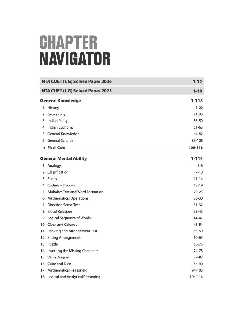 CUET UG 2027 General Aptitude Test (Section III) | Chapterwise Notes & Question Bank | 1000+ MCQs, 5 Final Drills & CUET 2026 Solved Paper By Pradeep Srivastava, Sushil Singh, Rajeev Pandey