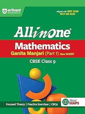 Arihant All in One Mathematics Ganita Manjari (Part 1) for CBSE Class 9 by Rakesh Pandey, Mandvi Agarwal, Aditya Shukla