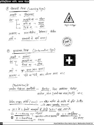 Electrician Theory Notes | Classroom Handwritten Notes for ITI, RRB ALP & Technician Exams | Chapter-wise Revision, Diagrams & Formulas | Hindi Medium | Offline Batch Notes