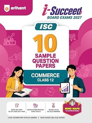 i-Succeed ISC 10 Sample Question Papers Class 12 Commerce Exam 2027 By Maria Rashid