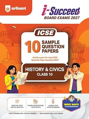 i-Succeed ICSE 10 Sample Question Papers Class 10 History & Civics Exam 2027 By Priya Prakash & Nauseen Nigar