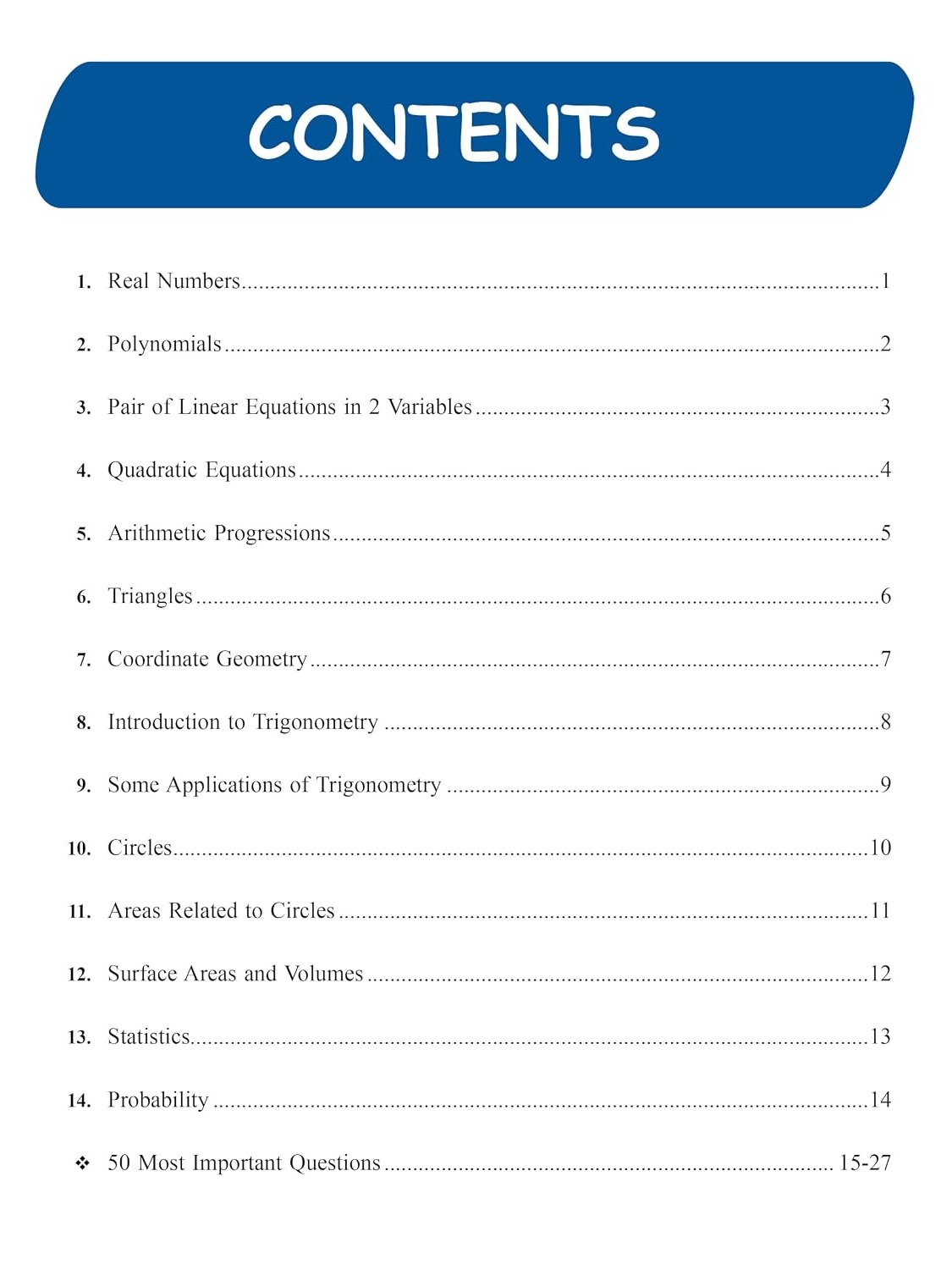 Project 45 CBSE Class 10 Mathematics Handwritten Notes 2026-27 By Ritik Sir