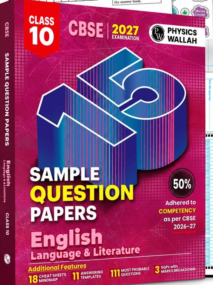 CBSE 15 Sample Question Papers Class 10 English Language & Literature For 2027 Board Exam (New Pattern) By Physics Wallah Expert Team