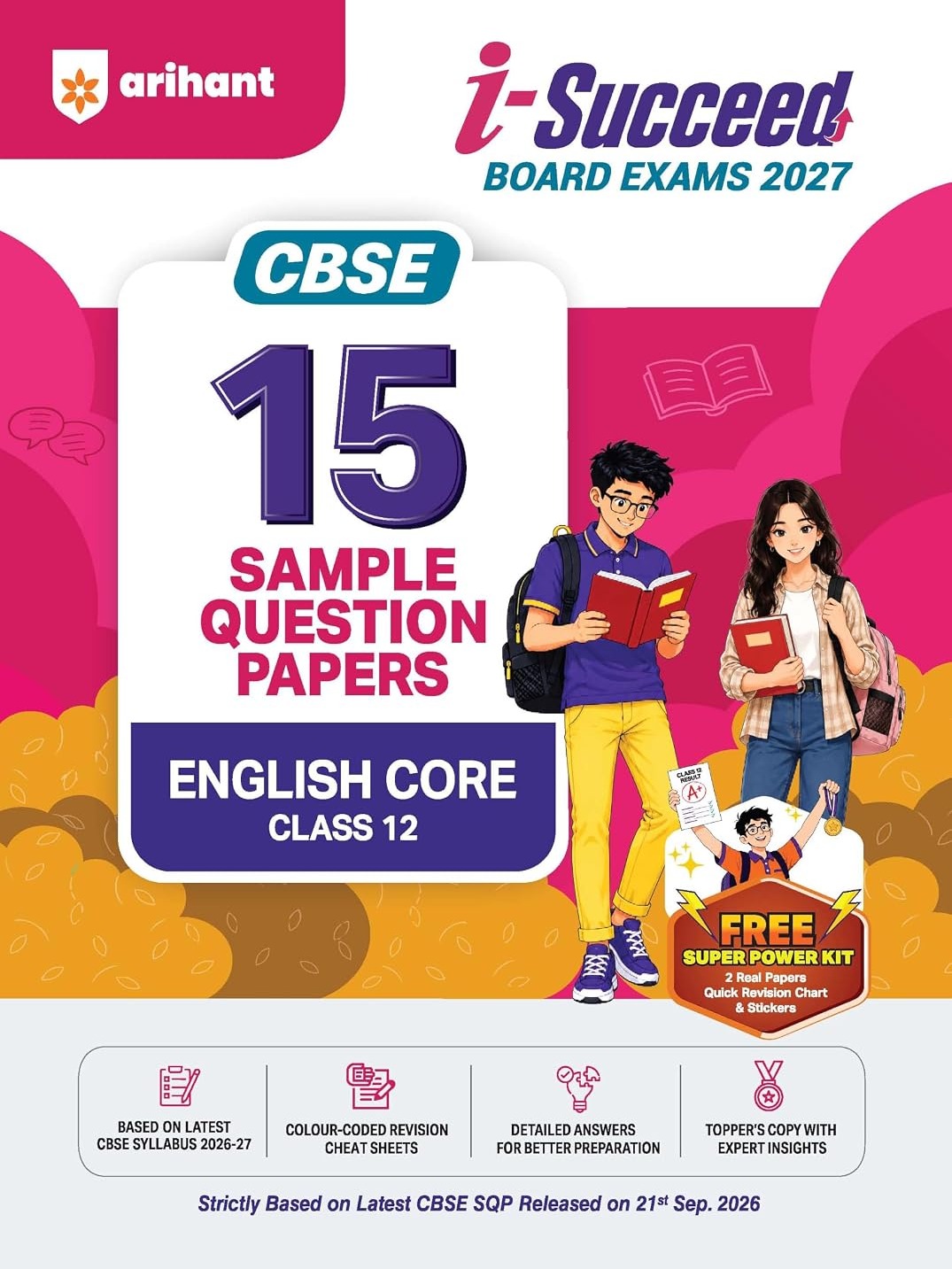 Arihant i Succeed CBSE 2027 English Core Class 12 | 15 Sample Question Papers