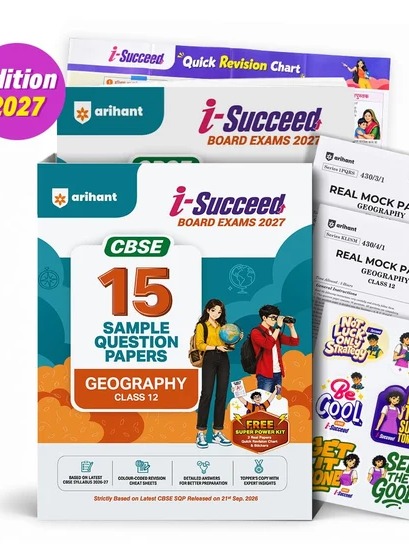i-Succeed CBSE 15 Sample Question Papers Class 12 Geography Exam 2027