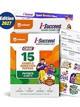 i-Succeed CBSE 15 Sample Question Papers Class 12 Physics Exam 2027