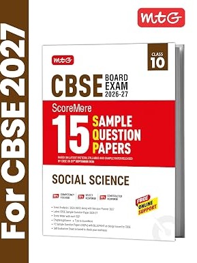 CBSE Class 10 ScoreMore 15 Sample Question Papers Social-Science For 2027 Board Exam By MTG Expert Team