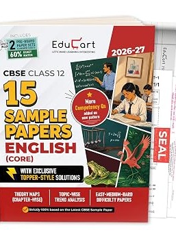 Educart CBSE Sample Paper Class 12 2026-27 English Core with Topper-Style Solutions | For 2027 Board Exam